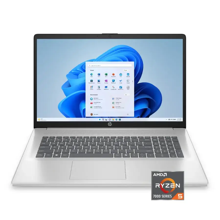 HP - 17.3" Full HD Laptop - AMD Ryzen 5 - 8GB Memory - 512GB SSD - Natural Silver
