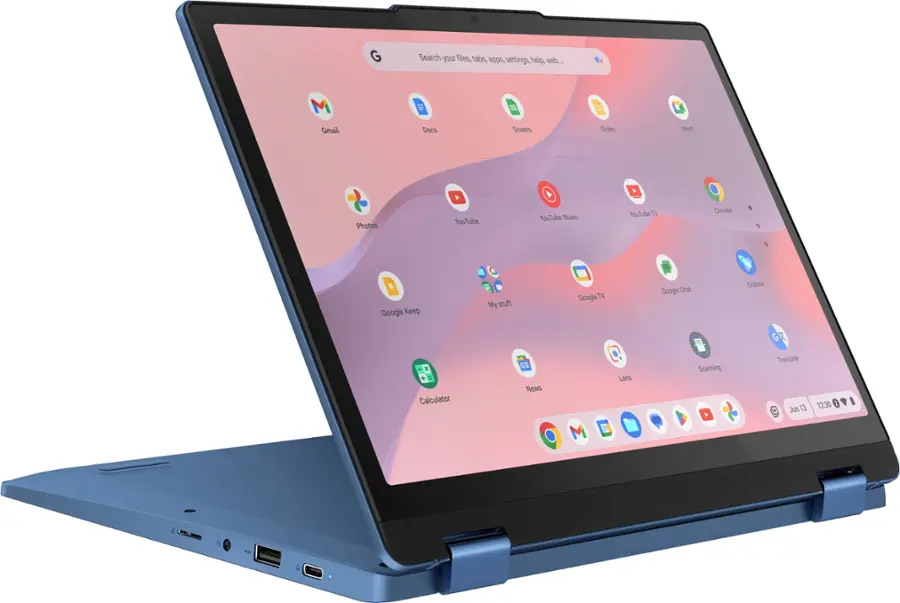 Lenovo - IdeaPad Flex 3i Chromebook Laptop - 12.2" 2K Touchscreen - Intel N100 with 4GB Memory - 64GB eMMC - Abyss Blue